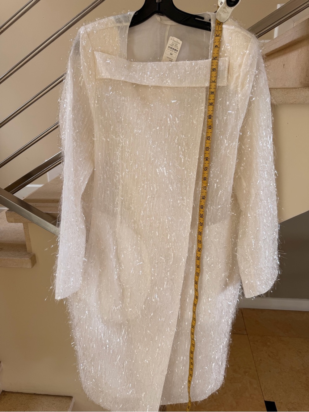 Givenchy Iridescent White Fringe Jacket - Picture 4 of 16